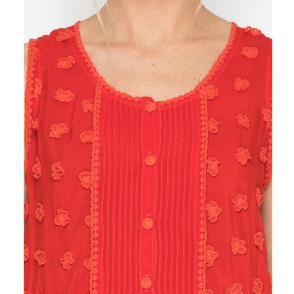 Johnny Was Flower Patch Button Down Tank - image 5
